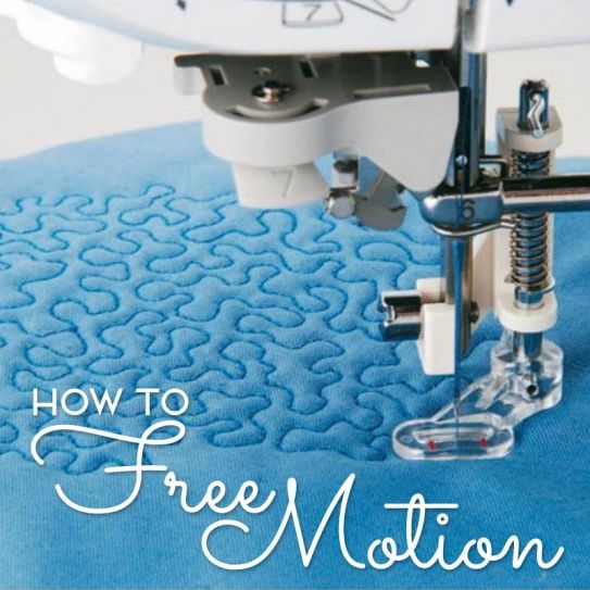 How to Free Motion How to sew Sew Magazine