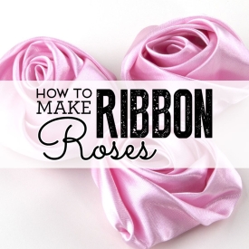 How to make ribbon roses