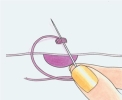 How to sew a button with a shank