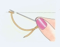 How to sew stem stitch