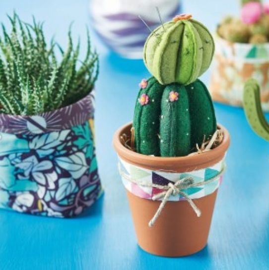 Cactus pincushion & planters Free sewing patterns Sew Magazine