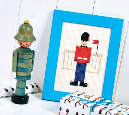 Cross Stitch Soldiers Cards, Frames and Tags