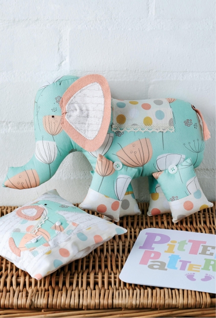 Art Gallery Fabric Elephant and Pillow