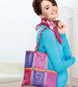 Colourful Silk Eastern Paisley Embroidered Bag