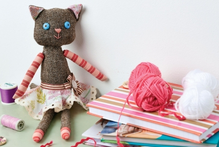 Tweed Cat Doll