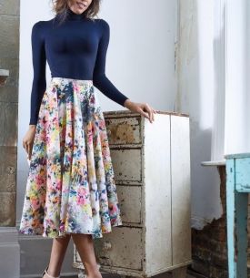 No-pattern midi skirt No-pattern midi skirt