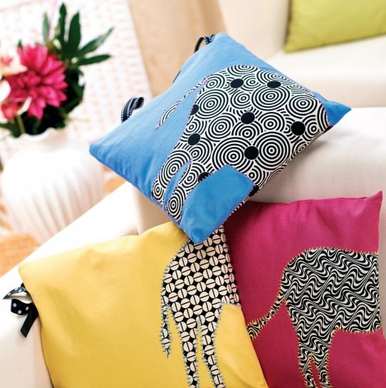 Monochrome Animal Cushions Free sewing patterns Sew Magazine