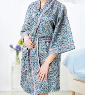 No-pattern dressing gown