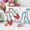Shoe Bag and Shoe Embroidered Card