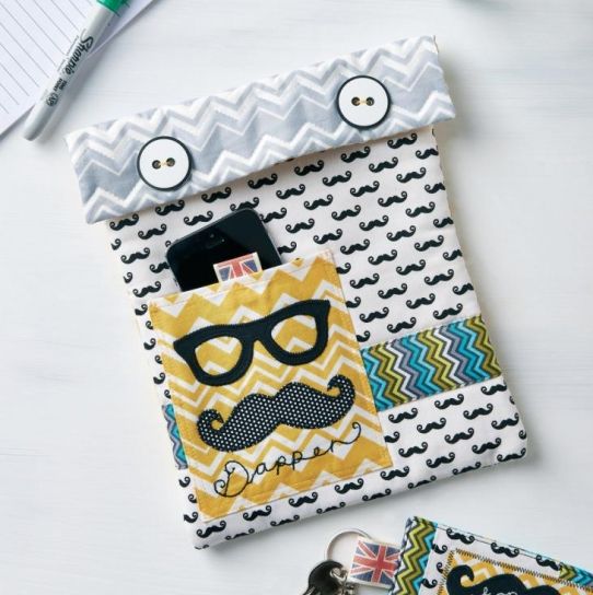 Tablet case and keyring Free sewing patterns Sew Magazine