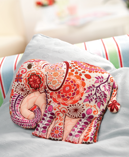 Elephant cushion and toy