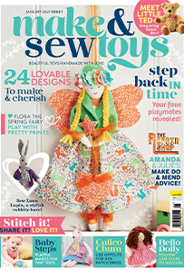 Make and sew toys magazine cover