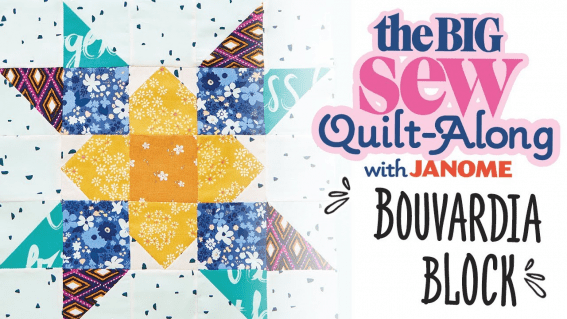 The Big Sew Quilt-Along - Bouvardia Block The Big Sew Quilt-Along - Bouvardia Block