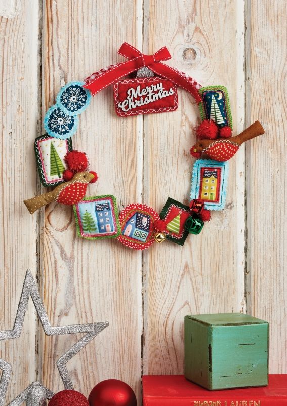 Sew 156 November 21 Embroidered Wreath Sew 156 November 21 Embroidered Wreath
