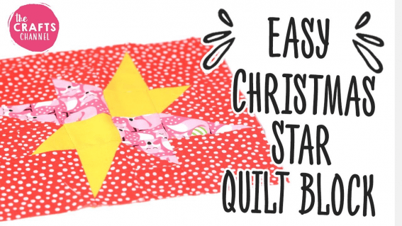 Easy Christmas Star Block Quilt - The Crafts Channel Easy Christmas Star Block Quilt - The Crafts Channel