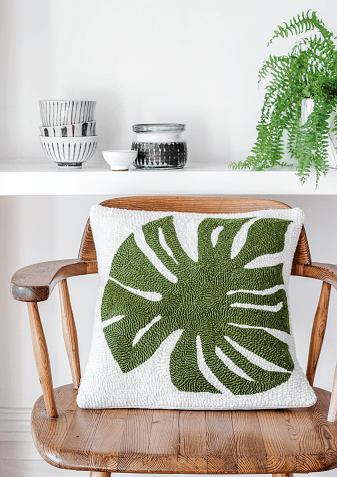 Sew 147 March 21 Monstera Leaf Pillow Sew 147 March 21 Monstera Leaf Pillow