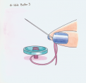 How to sew a four hole button How to sew a four hole button