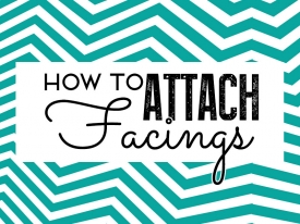 How to attach facings