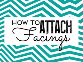 How to attach facings How to attach facings