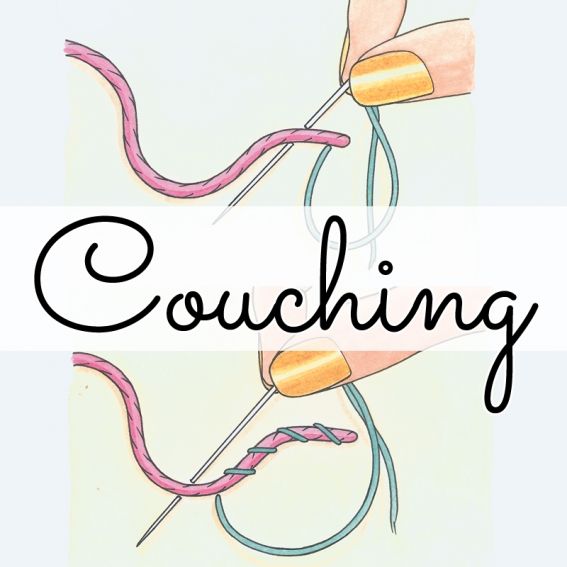 How to couch stitch How to couch stitch