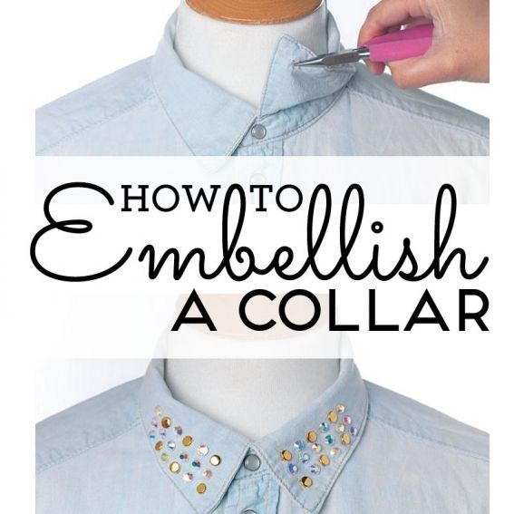 How to embellish a collar How to embellish a collar