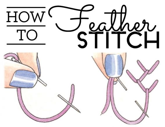 How to feather stitch How to feather stitch