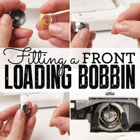 Fitting a front-loading bobbin