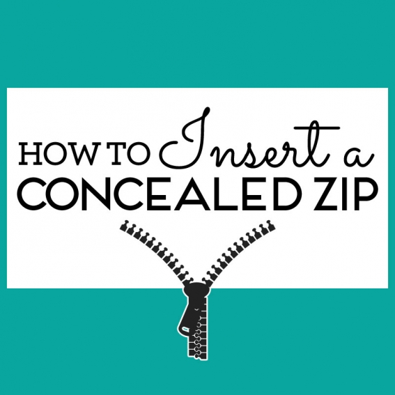 How to insert a concealed zip