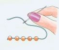 How to sew with linear beads How to sew with linear beads