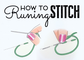 How to do a running stitch