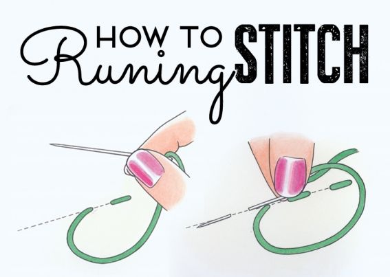How to do a running stitch How to do a running stitch