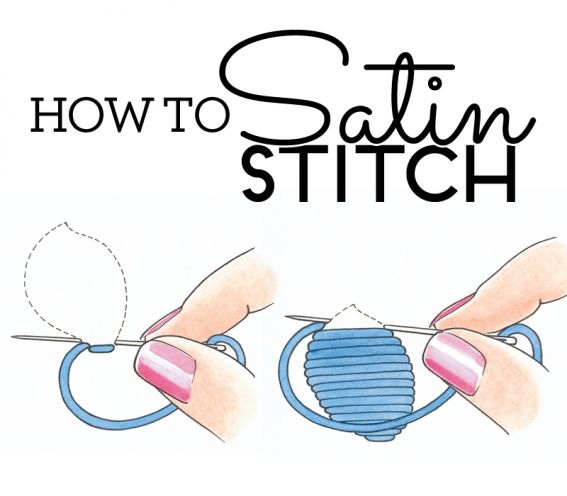 How to do satin stitch How to do satin stitch