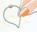 How to sew individual beads How to sew individual beads