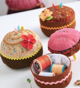 Cake Themed Pincushions Cake Themed Pincushions