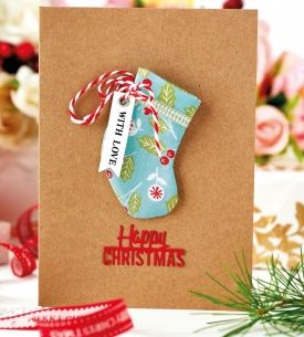 Stocking Greeting Card Stocking Greeting Card