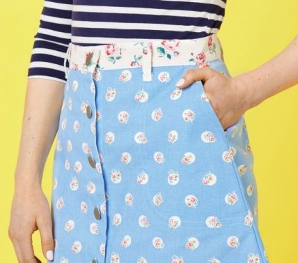 button up skirt pattern free