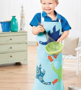 Calico Apppliqued Dinosaur Apron Calico Apppliqued Dinosaur Apron