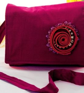 Embellished Zip Motif Bag Embellished Zip Motif Bag