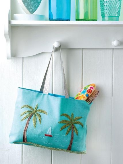 embroidered beach bags