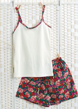 Floral Cotton Pyjama Set Floral Cotton Pyjama Set