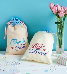 Vintage-themed Gift Drawstring Bags Vintage-themed Gift Drawstring Bags