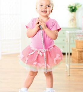 Girls Fairy Outfit with Jingle Bell Wand Girls Fairy Outfit with Jingle Bell Wand