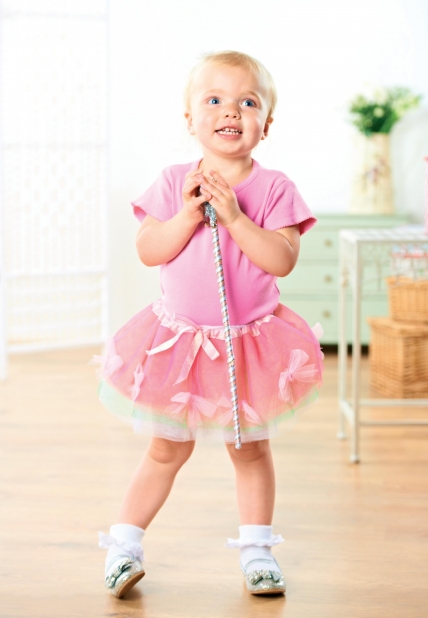 Girls Fairy Outfit with Jingle Bell Wand