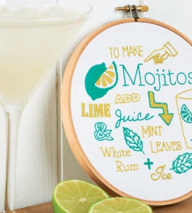 Mojito embroidery hoop