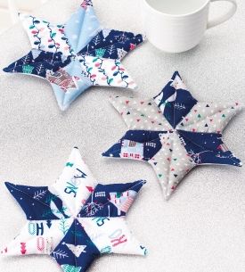 Patchwork Star Coasters Patchwork Star Coasters