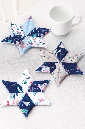 Patchwork Star Coasters Patchwork Star Coasters