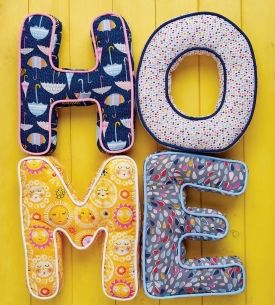 Piped Home Letter Cushions Piped Home Letter Cushions