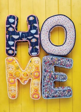 Piped Home Letter Cushions Piped Home Letter Cushions
