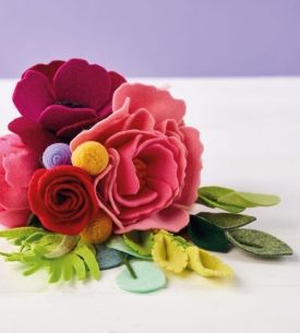 Purple Anemone Felt Bouquet Purple Anemone Felt Bouquet