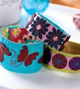 Quick Stitch Fabric Wristbands Quick Stitch Fabric Wristbands
